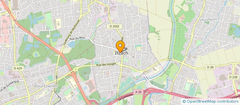 localisation de l'entreprise MONSIEUR NICOLAS CARLOS  ILLZACH