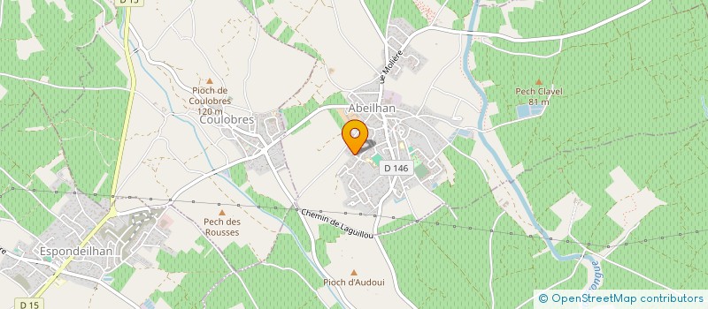 localisation de l'entreprise MONSIEUR NICOLAS CAROD  ABEILHAN