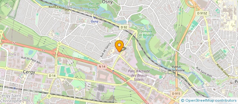 localisation de l'entreprise MONSIEUR NICOLAS CARON à OSNY