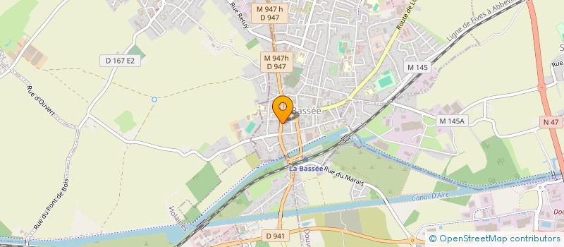 localisation de l'entreprise MONSIEUR NICOLAS CARON  LA BASSEE