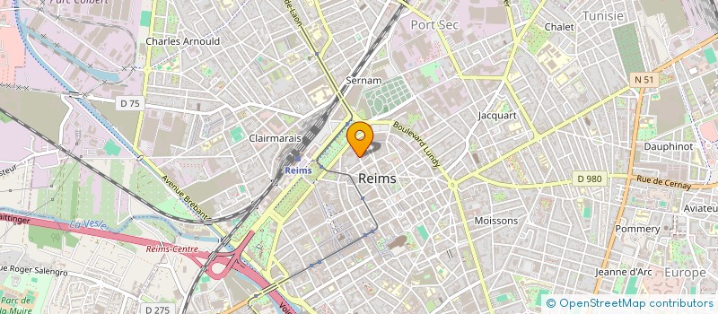 localisation de l'entreprise MONSIEUR NICOLAS CARRE  REIMS