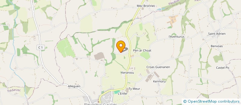 localisation de l'entreprise MONSIEUR NICOLAS CARRIOU  PLEUMEUR-GAUTIER