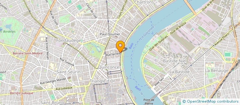 localisation de l'entreprise MONSIEUR NICOLAS CARTRON  BORDEAUX