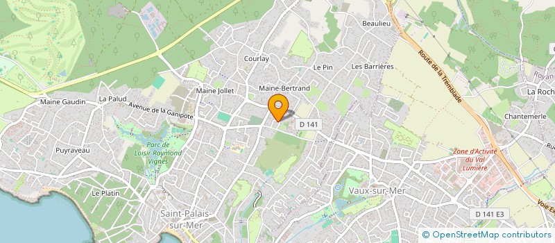 localisation de l'entreprise MONSIEUR NICOLAS CARTRON  SAINT-PALAIS-SUR-MER