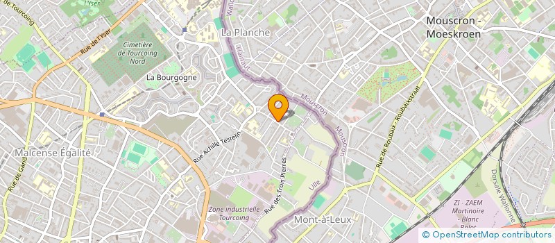 localisation de l'entreprise MONSIEUR NICOLAS CASQUET  TOURCOING