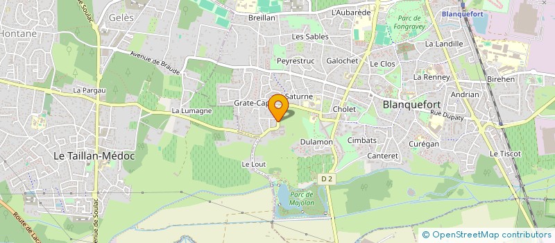 localisation de l'entreprise MONSIEUR NICOLAS CASTAGNE  BLANQUEFORT