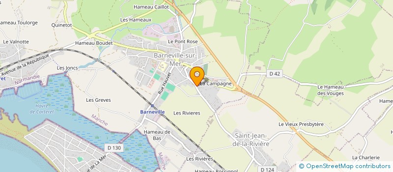 localisation de l'entreprise MONSIEUR NICOLAS CASTAGNE  BARNEVILLE-CARTERET