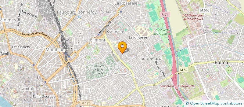 localisation de l'entreprise MONSIEUR NICOLAS CASTILLON  TOULOUSE