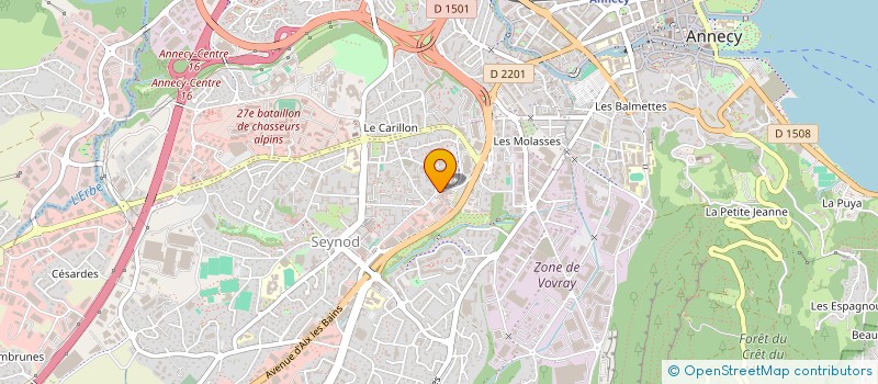 localisation de l'entreprise MONSIEUR NICOLAS CAUCHON  ANNECY