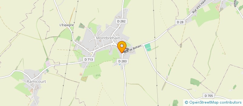 localisation de l'entreprise MONSIEUR NICOLAS CAUDRELIER à MONTBREHAIN
