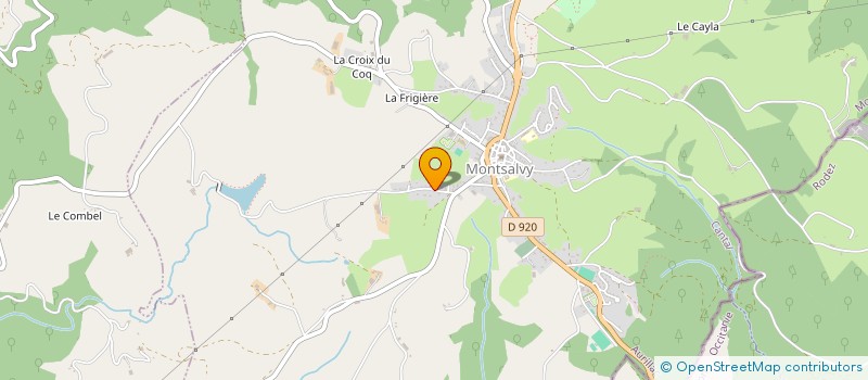 localisation de l'entreprise MONSIEUR NICOLAS CAYRON à MONTSALVY