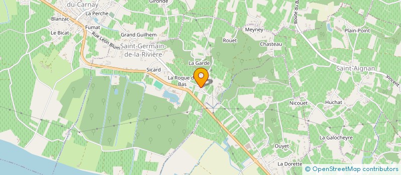 localisation de l'entreprise MONSIEUR NICOLAS CAZENAVE  SAINT-GERMAIN-DE-LA-RIVIERE