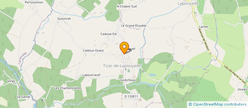 localisation de l'entreprise MONSIEUR NICOLAS CECCOTO à TIZAC-DE-LAPOUYADE
