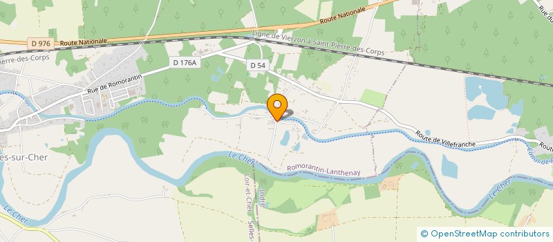 localisation de l'entreprise MONSIEUR NICOLAS CEDIE  SELLES-SUR-CHER