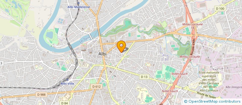 localisation de l'entreprise MONSIEUR NICOLAS CELLIER  ALBI