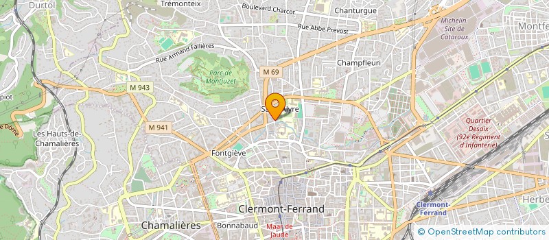 localisation de l'entreprise MONSIEUR NICOLAS CENRAUD  CLERMONT-FERRAND