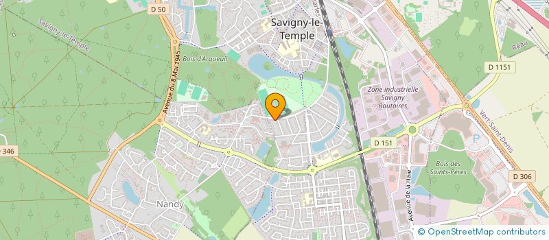 localisation de l'entreprise MONSIEUR NICOLAS CERVANTES  SAVIGNY-LE-TEMPLE