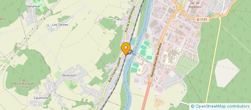 localisation de l'entreprise MONSIEUR NICOLAS CHAGRELLE  JAUX