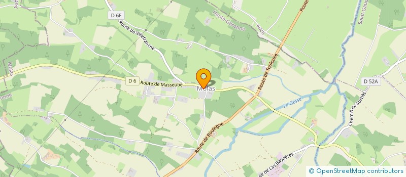 localisation de l'entreprise MONSIEUR NICOLAS CHAILLOU  MOLAS