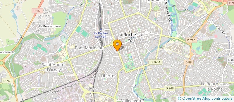 localisation de l'entreprise MONSIEUR NICOLAS CHAILLOUX  LA ROCHE-SUR-YON