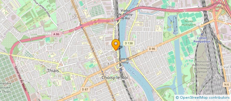 localisation de l'entreprise MONSIEUR NICOLAS CHALET  CHOISY-LE-ROI