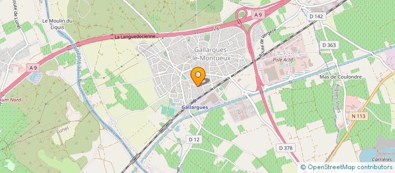 localisation de l'entreprise MONSIEUR NICOLAS CHALOPIN à GALLARGUES-LE-MONTUEUX