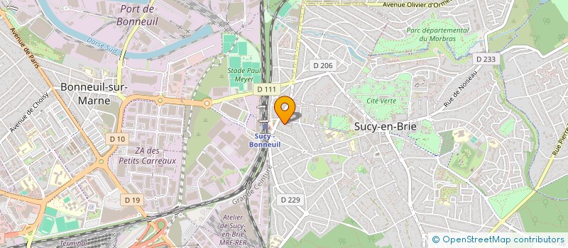 localisation de l'entreprise MONSIEUR NICOLAS CHAMBAUDET à SUCY-EN-BRIE
