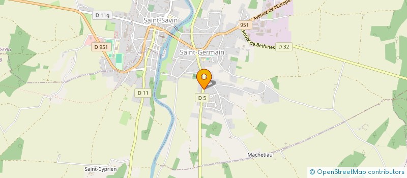 localisation de l'entreprise MONSIEUR NICOLAS CHAMOLEY  SAINT-GERMAIN