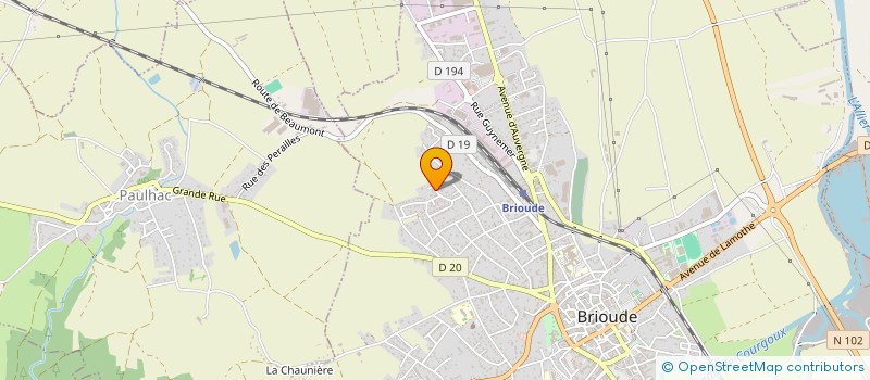 localisation de l'entreprise MONSIEUR NICOLAS CHAMPAIN  BRIOUDE