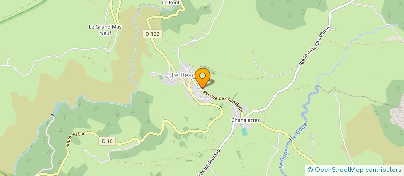 localisation de l'entreprise MONSIEUR NICOLAS CHAMPETIER  LE BEAGE