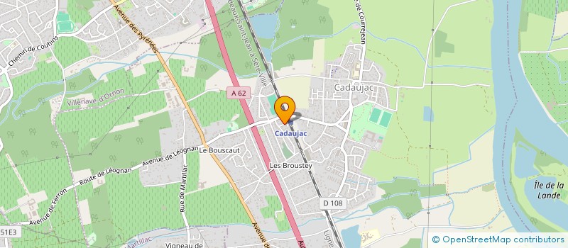 localisation de l'entreprise MONSIEUR NICOLAS CHANSARD  CADAUJAC