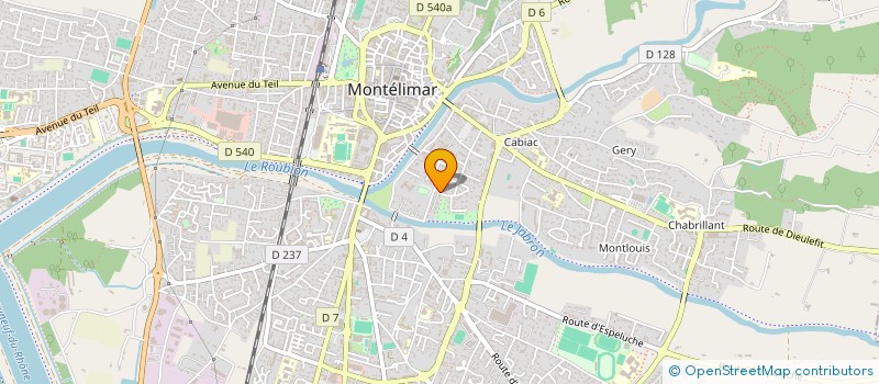 localisation de l'entreprise MONSIEUR NICOLAS CHANTEUX  MONTELIMAR