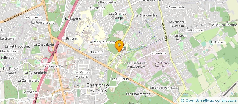 localisation de l'entreprise MONSIEUR NICOLAS CHAPLEAU  CHAMBRAY-LES-TOURS