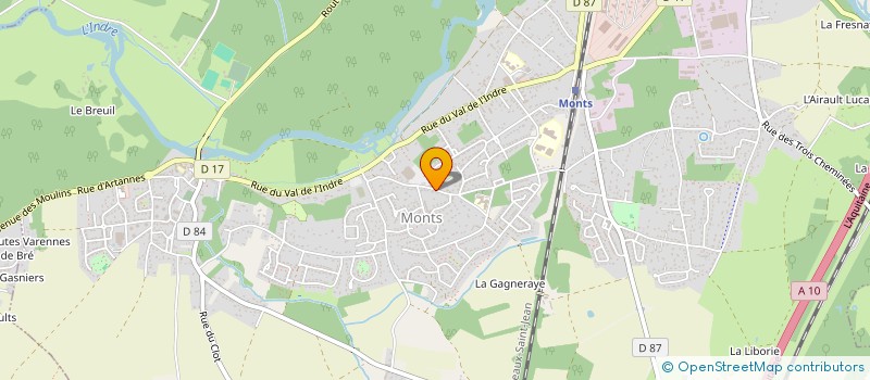localisation de l'entreprise MONSIEUR NICOLAS CHAPLIN  MONTS