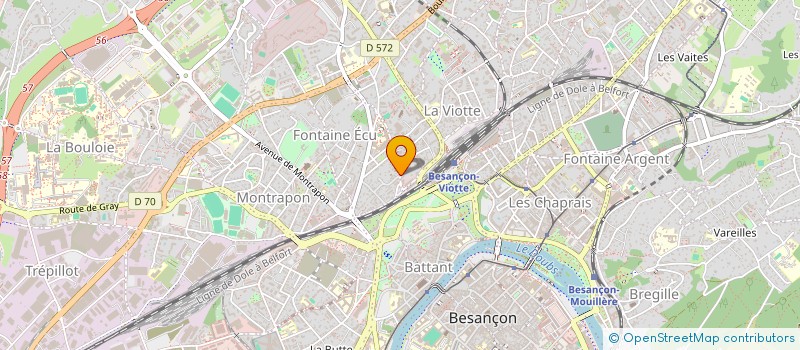 localisation de l'entreprise MONSIEUR NICOLAS CHAPOT  BESANCON