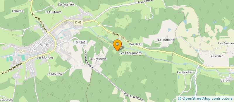 localisation de l'entreprise MONSIEUR NICOLAS CHAPRON  VERGT