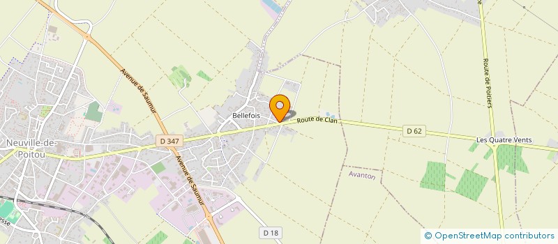 localisation de l'entreprise MONSIEUR NICOLAS CHARDAT  NEUVILLE-DE-POITOU