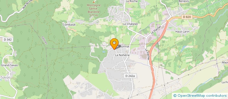 localisation de l'entreprise MONSIEUR NICOLAS CHARDRON  PEAUGRES