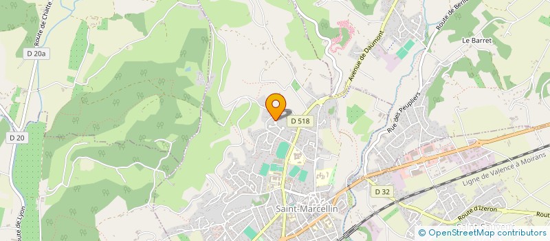 localisation de l'entreprise MONSIEUR NICOLAS CHARMOILLAUX  SAINT-MARCELLIN
