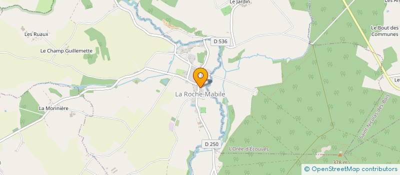 localisation de l'entreprise MONSIEUR NICOLAS CHARPENTIER à LA ROCHE-MABILE