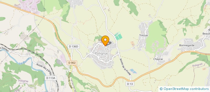 localisation de l'entreprise MONSIEUR NICOLAS CHARRAS  POLIGNAC