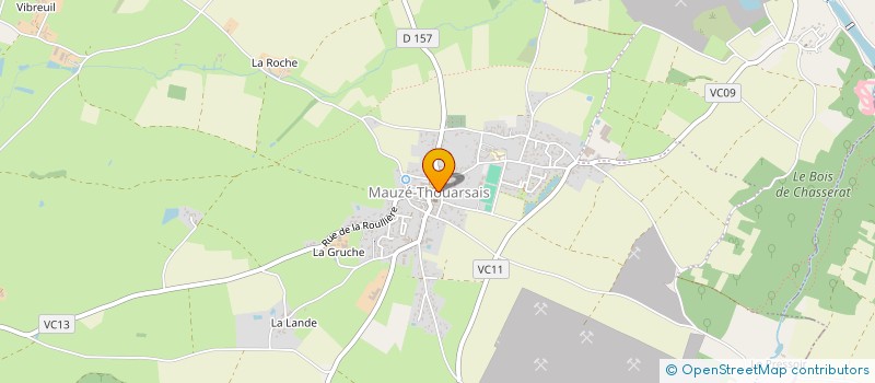 localisation de l'entreprise MONSIEUR NICOLAS CHARRIER  THOUARS