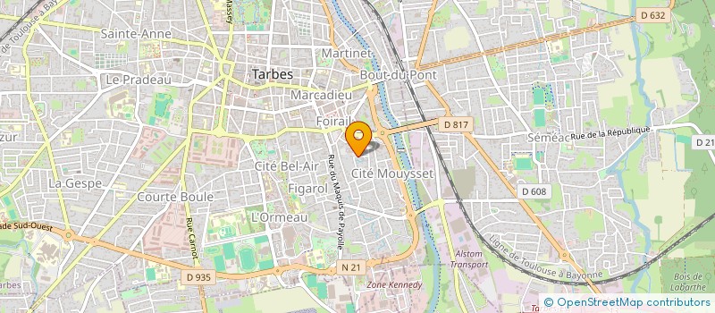 localisation de l'entreprise MONSIEUR NICOLAS CHARRIER  TARBES