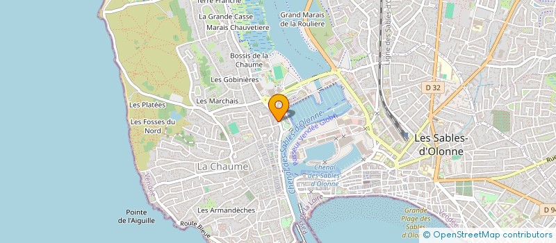localisation de l'entreprise MONSIEUR NICOLAS CHARRIER à LES SABLES-D'OLONNE