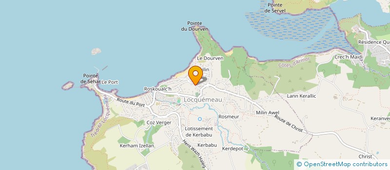 localisation de l'entreprise MONSIEUR NICOLAS CHARRON  TREDREZ-LOCQUEMEAU