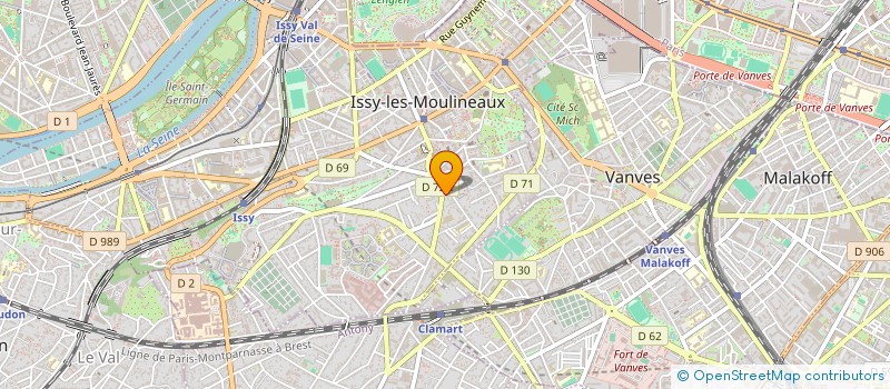 localisation de l'entreprise MONSIEUR NICOLAS CHARTIER à ISSY-LES-MOULINEAUX