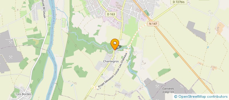 localisation de l'entreprise MONSIEUR NICOLAS CHASSIN  LUSSAC-LES-CHATEAUX