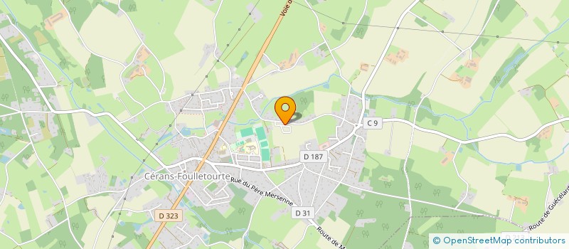 localisation de l'entreprise MONSIEUR NICOLAS CHATEL  CERANS-FOULLETOURTE