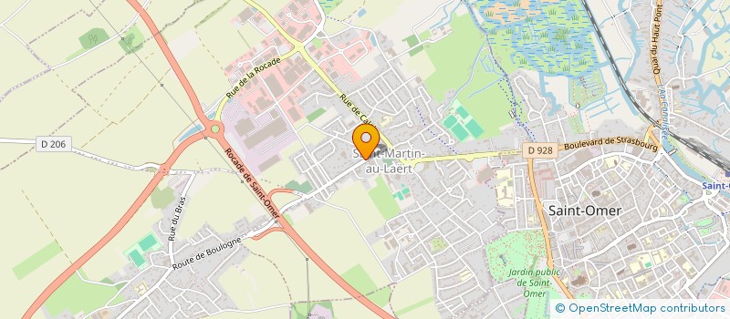 localisation de l'entreprise MONSIEUR NICOLAS CHATELAIN  SAINT-OMER