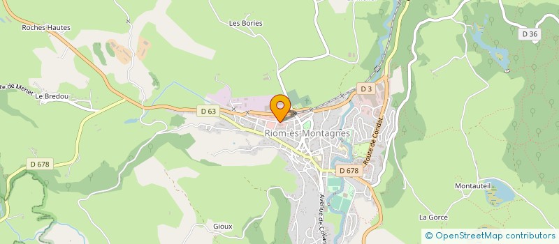 localisation de l'entreprise MONSIEUR NICOLAS CHAUMEIL à RIOM-ES-MONTAGNES